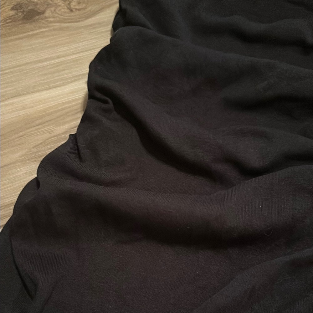 Zara Black Strapless Ribbed Bodycon Dress - Picture 4 of 7